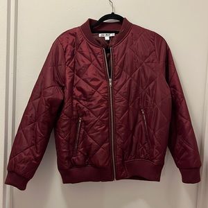 Maroon/Red bomber jacket